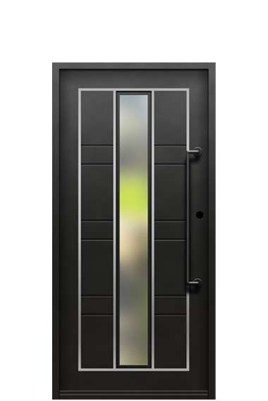 modern single entry iron doors Wichita Kansas